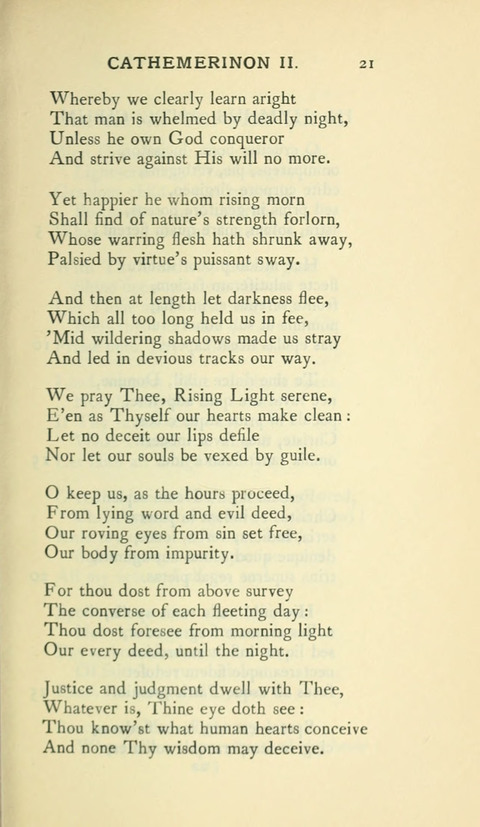 The Hymns of Prudentius: translated by R. Martin Pope page 21