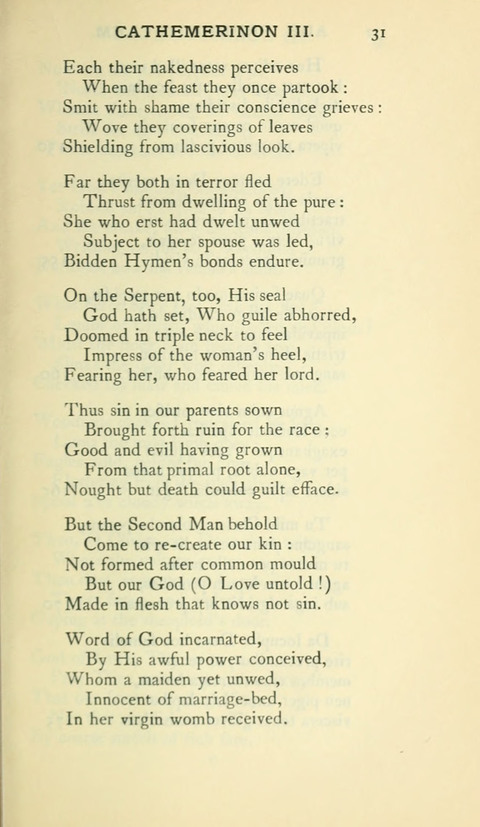 The Hymns of Prudentius: translated by R. Martin Pope page 31