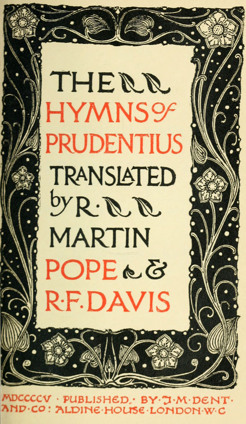 The Hymns of Prudentius: translated by R. Martin Pope page viii