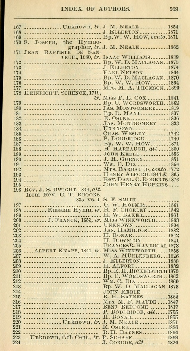 The Hymnal: revised and enlarged as adopted by the General Convention of the Protestant Episcopal Church in the United States of America in the year of our Lord 1892 page 588