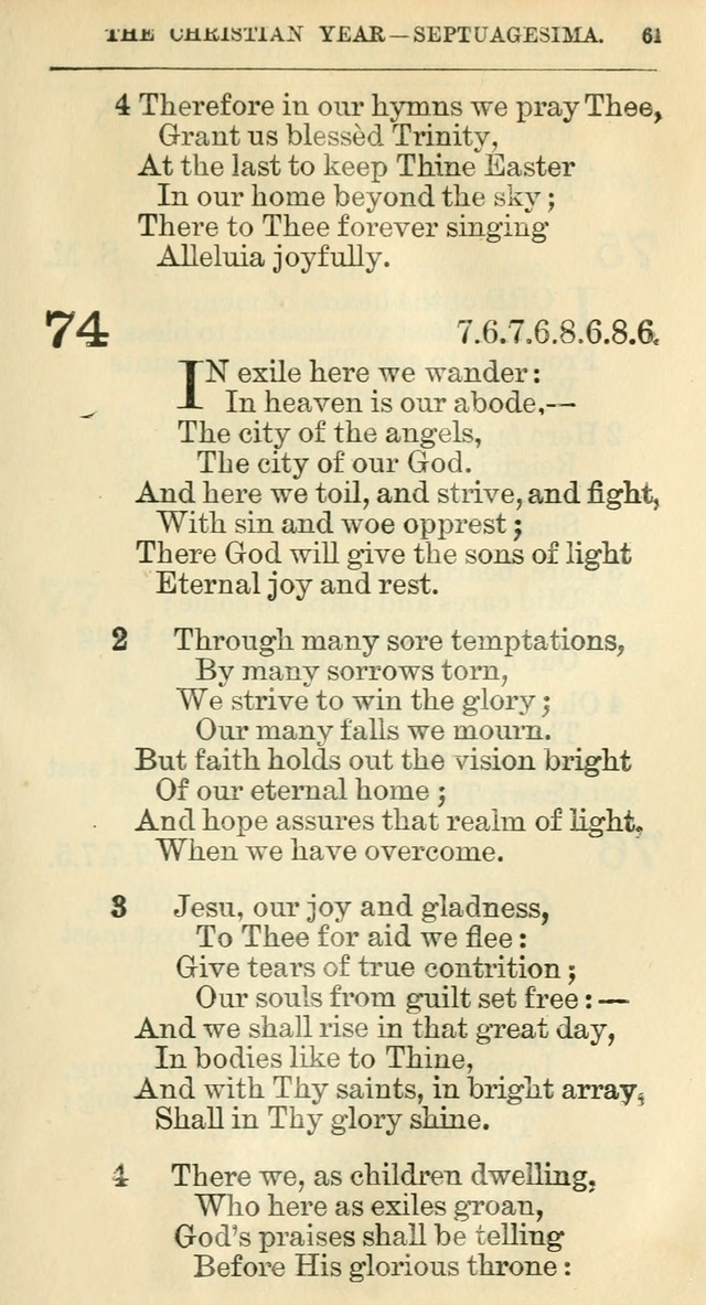 The Hymnal: revised and enlarged as adopted by the General Convention of the Protestant Episcopal Church in the United States of America in the year of our Lord 1892 page 78