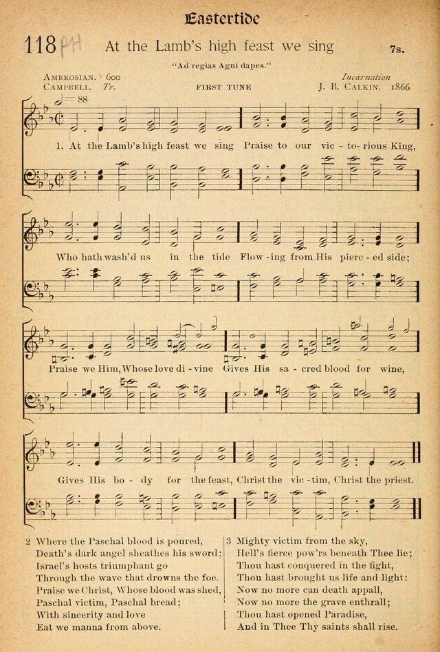 The Hymnal: revised and enlarged as adopted by the General Convention of the Protestant Episcopal Church in the United States of America in the of our Lord 1892..with music, as used in Trinity Church page 142