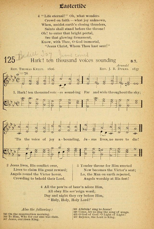 The Hymnal: revised and enlarged as adopted by the General Convention of the Protestant Episcopal Church in the United States of America in the of our Lord 1892..with music, as used in Trinity Church page 149