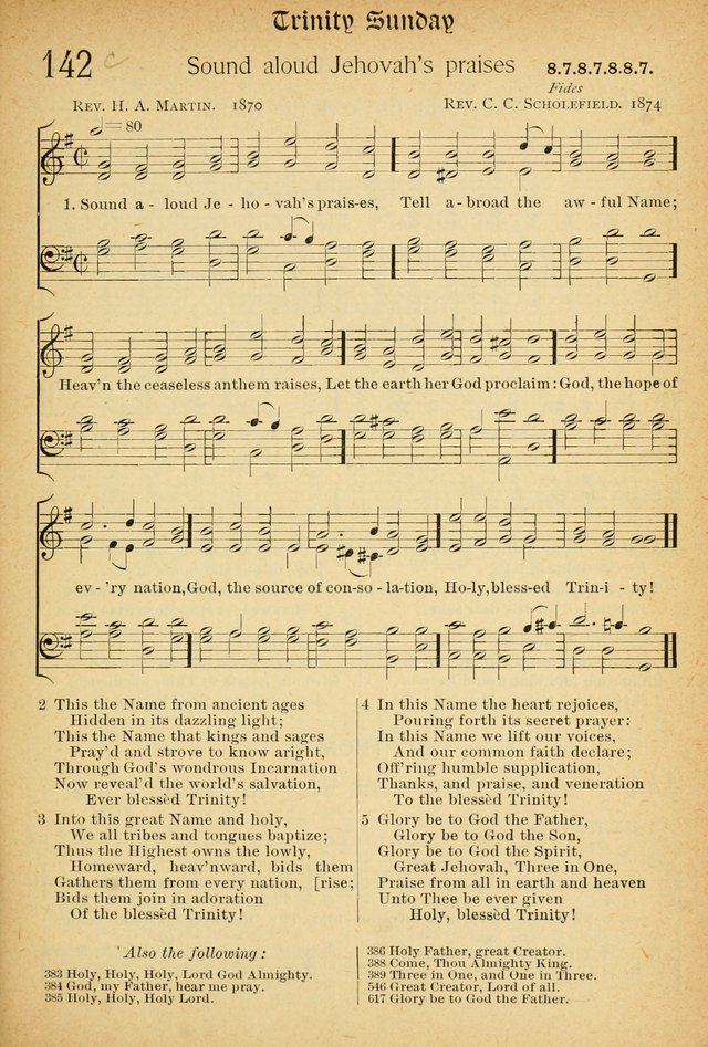 The Hymnal: revised and enlarged as adopted by the General Convention of the Protestant Episcopal Church in the United States of America in the of our Lord 1892..with music, as used in Trinity Church page 167