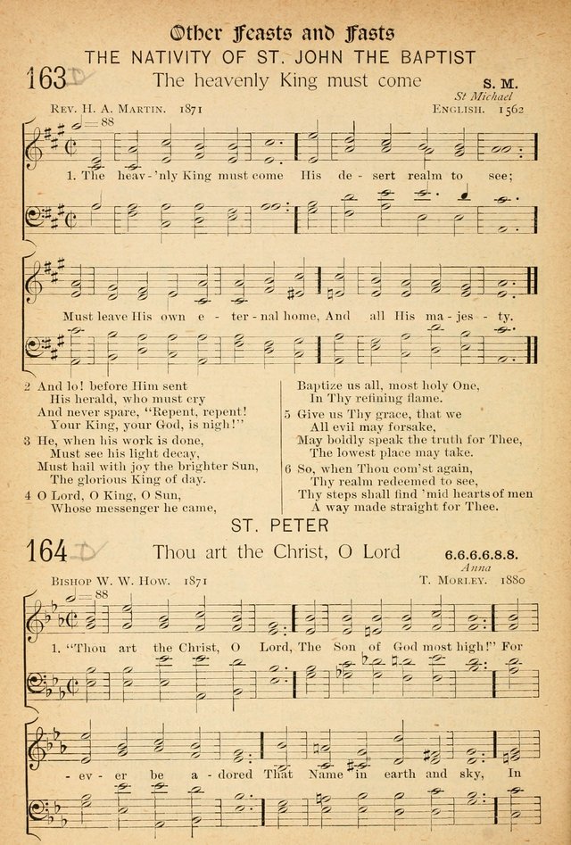 The Hymnal: revised and enlarged as adopted by the General Convention of the Protestant Episcopal Church in the United States of America in the of our Lord 1892..with music, as used in Trinity Church page 184