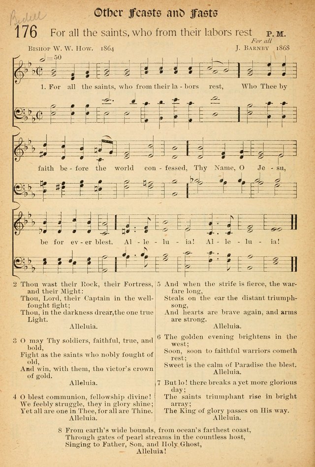 The Hymnal: revised and enlarged as adopted by the General Convention of the Protestant Episcopal Church in the United States of America in the of our Lord 1892..with music, as used in Trinity Church page 202