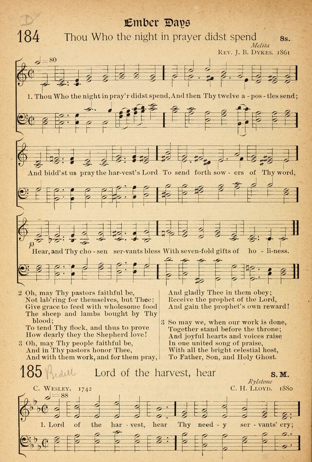 The Hymnal: revised and enlarged as adopted by the General Convention of the Protestant Episcopal Church in the United States of America in the of our Lord 1892..with music, as used in Trinity Church page 212