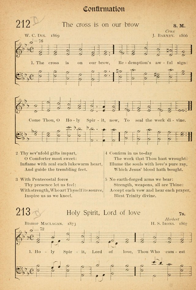 The Hymnal: revised and enlarged as adopted by the General Convention of the Protestant Episcopal Church in the United States of America in the of our Lord 1892..with music, as used in Trinity Church page 240