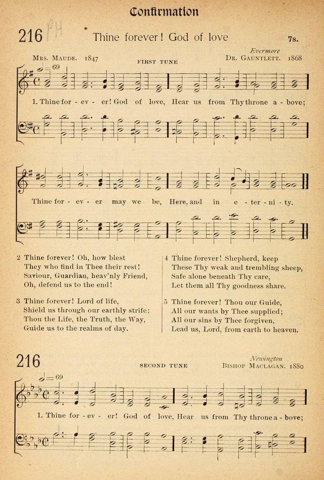 The Hymnal: revised and enlarged as adopted by the General Convention of the Protestant Episcopal Church in the United States of America in the of our Lord 1892..with music, as used in Trinity Church page 244