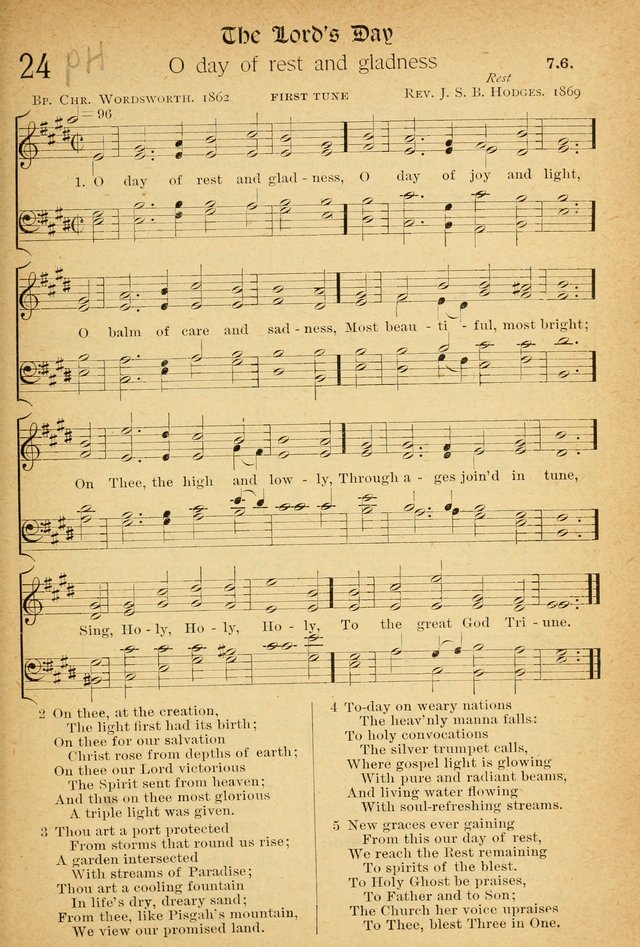 The Hymnal: revised and enlarged as adopted by the General Convention of the Protestant Episcopal Church in the United States of America in the of our Lord 1892..with music, as used in Trinity Church page 25
