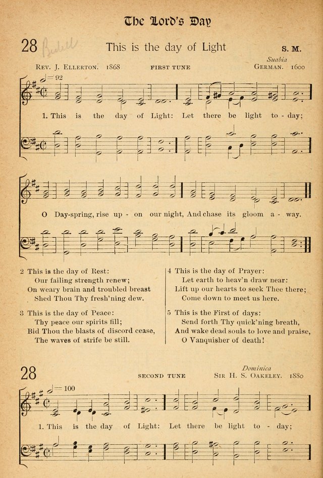 The Hymnal: revised and enlarged as adopted by the General Convention of the Protestant Episcopal Church in the United States of America in the of our Lord 1892..with music, as used in Trinity Church page 30