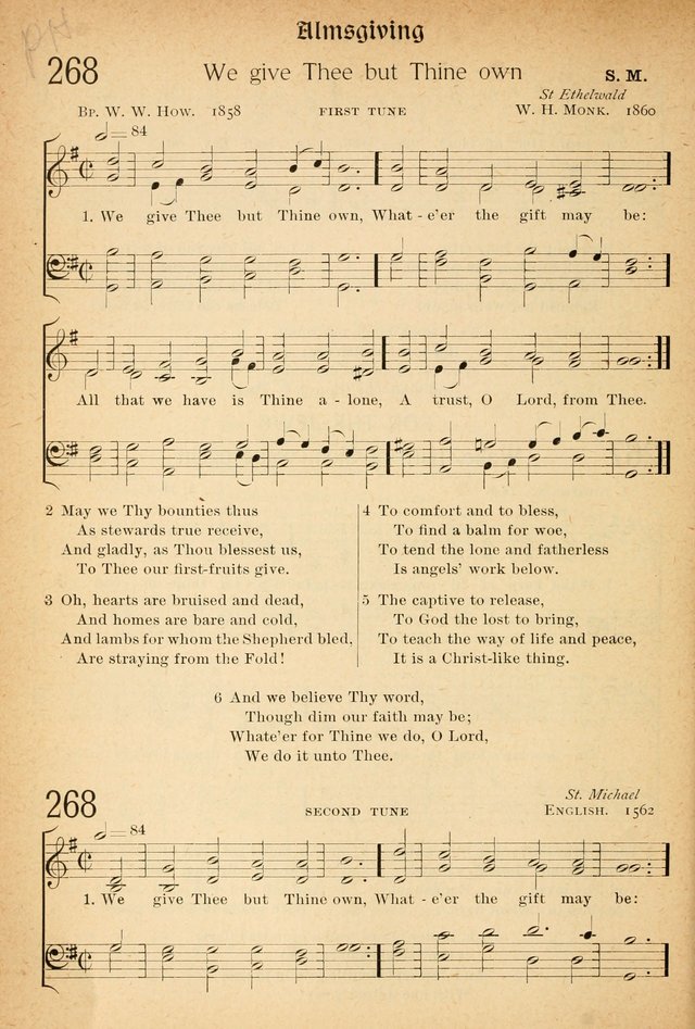 The Hymnal: revised and enlarged as adopted by the General Convention of the Protestant Episcopal Church in the United States of America in the of our Lord 1892..with music, as used in Trinity Church page 306
