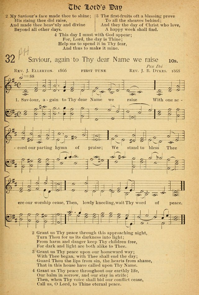 The Hymnal: revised and enlarged as adopted by the General Convention of the Protestant Episcopal Church in the United States of America in the of our Lord 1892..with music, as used in Trinity Church page 33