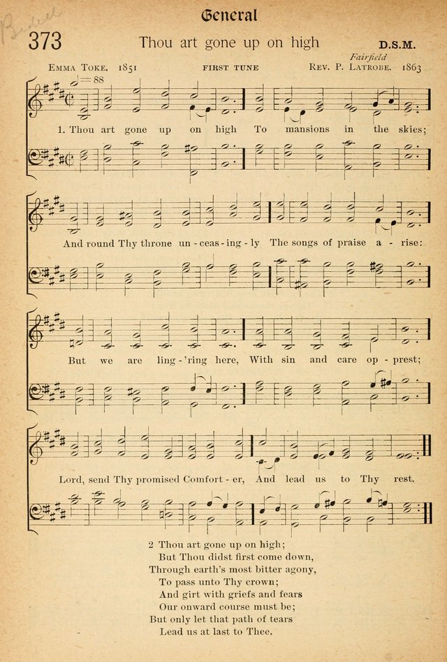 The Hymnal: revised and enlarged as adopted by the General Convention of the Protestant Episcopal Church in the United States of America in the of our Lord 1892..with music, as used in Trinity Church page 414