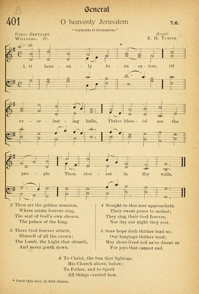 The Hymnal: revised and enlarged as adopted by the General Convention of the Protestant Episcopal Church in the United States of America in the of our Lord 1892..with music, as used in Trinity Church page 449