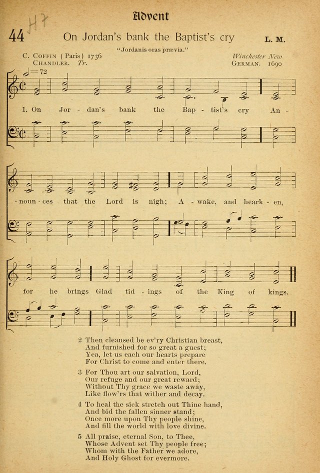 The Hymnal: revised and enlarged as adopted by the General Convention of the Protestant Episcopal Church in the United States of America in the of our Lord 1892..with music, as used in Trinity Church page 53