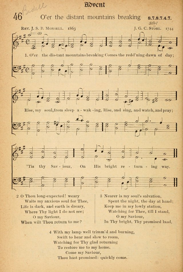The Hymnal: revised and enlarged as adopted by the General Convention of the Protestant Episcopal Church in the United States of America in the of our Lord 1892..with music, as used in Trinity Church page 56