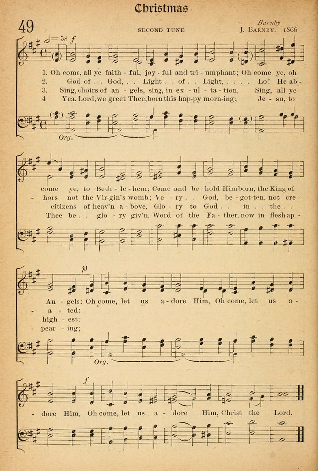 The Hymnal: revised and enlarged as adopted by the General Convention of the Protestant Episcopal Church in the United States of America in the of our Lord 1892..with music, as used in Trinity Church page 60