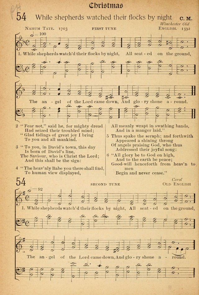 The Hymnal: revised and enlarged as adopted by the General Convention of the Protestant Episcopal Church in the United States of America in the of our Lord 1892..with music, as used in Trinity Church page 66