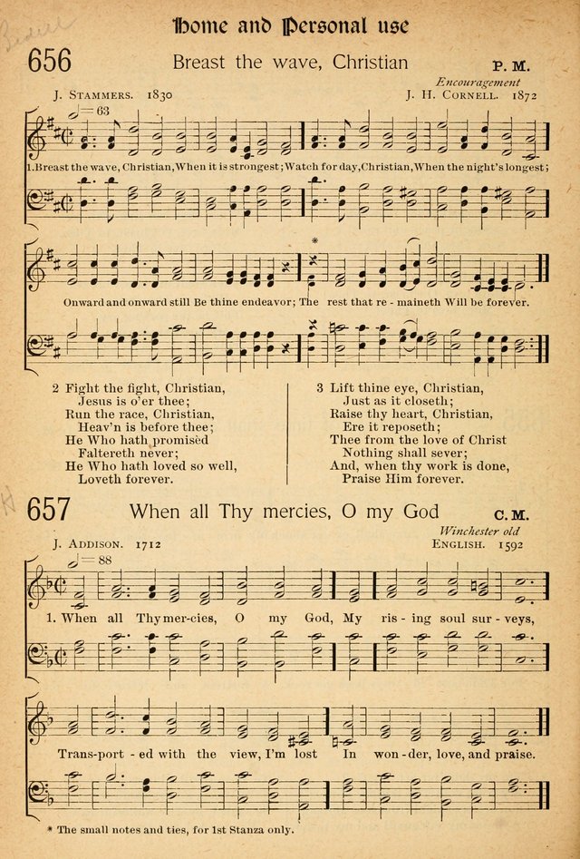 The Hymnal: revised and enlarged as adopted by the General Convention of the Protestant Episcopal Church in the United States of America in the of our Lord 1892..with music, as used in Trinity Church page 710