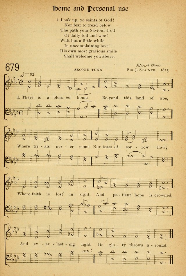 The Hymnal: revised and enlarged as adopted by the General Convention of the Protestant Episcopal Church in the United States of America in the of our Lord 1892..with music, as used in Trinity Church page 731