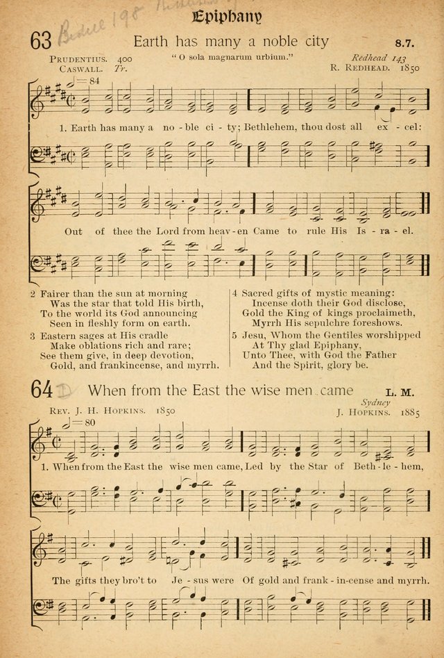 The Hymnal: revised and enlarged as adopted by the General Convention of the Protestant Episcopal Church in the United States of America in the of our Lord 1892..with music, as used in Trinity Church page 78