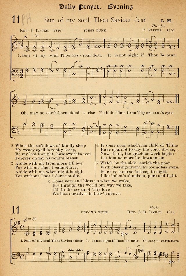 The Hymnal: revised and enlarged as adopted by the General Convention of the Protestant Episcopal Church in the United States of America in the of our Lord 1892..with music, as used in Trinity Church page 8