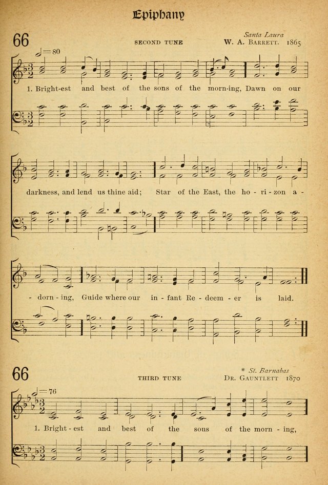The Hymnal: revised and enlarged as adopted by the General Convention of the Protestant Episcopal Church in the United States of America in the of our Lord 1892..with music, as used in Trinity Church page 81