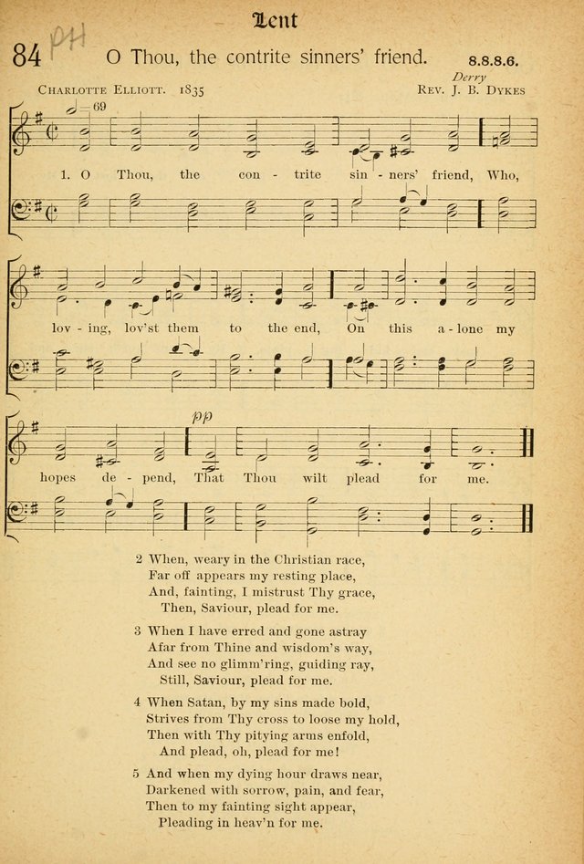 The Hymnal: revised and enlarged as adopted by the General Convention of the Protestant Episcopal Church in the United States of America in the of our Lord 1892..with music, as used in Trinity Church page 99