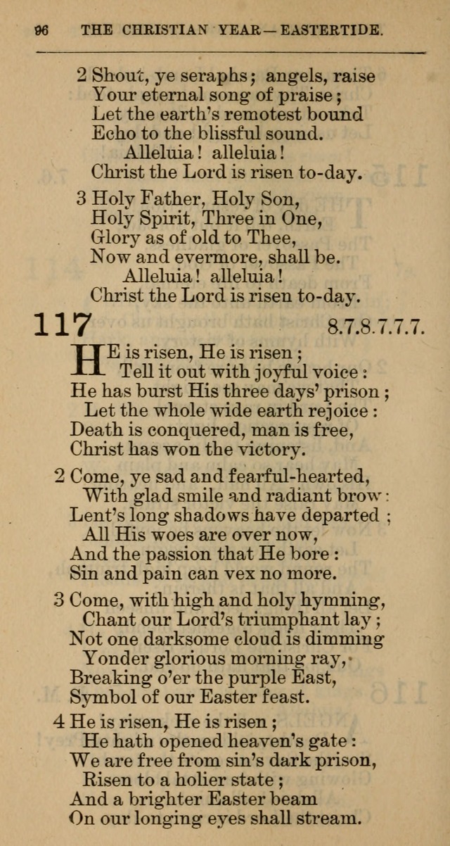 The Hymnal: revised and enlarged as adopted by the General Convention of the Protestant Episcopal Church in the United States of America in the year of our Lord 1892 page 109
