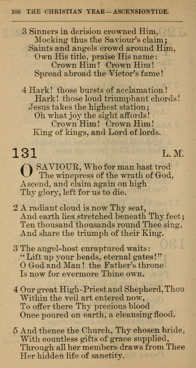 The Hymnal: revised and enlarged as adopted by the General Convention of the Protestant Episcopal Church in the United States of America in the year of our Lord 1892 page 121
