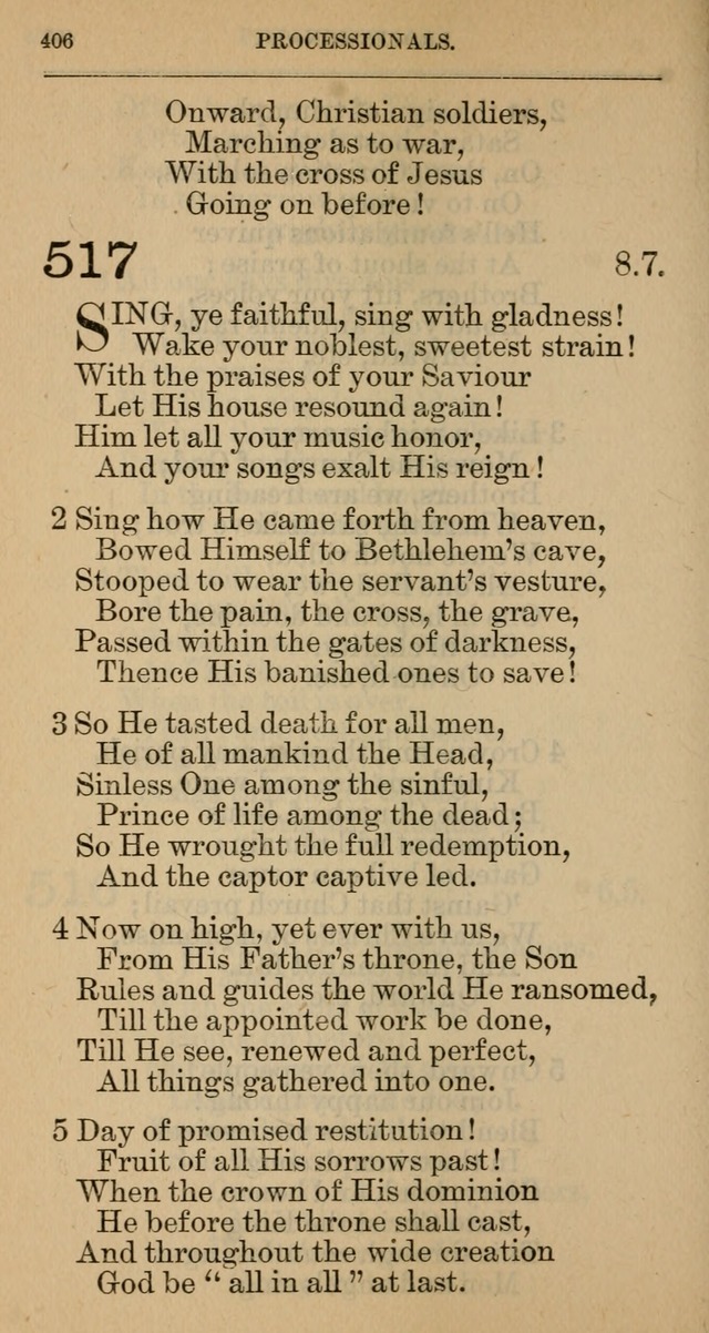 The Hymnal: revised and enlarged as adopted by the General Convention of the Protestant Episcopal Church in the United States of America in the year of our Lord 1892 page 419