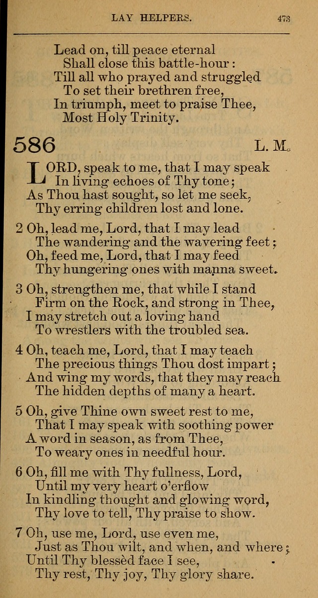 The Hymnal: revised and enlarged as adopted by the General Convention of the Protestant Episcopal Church in the United States of America in the year of our Lord 1892 page 486