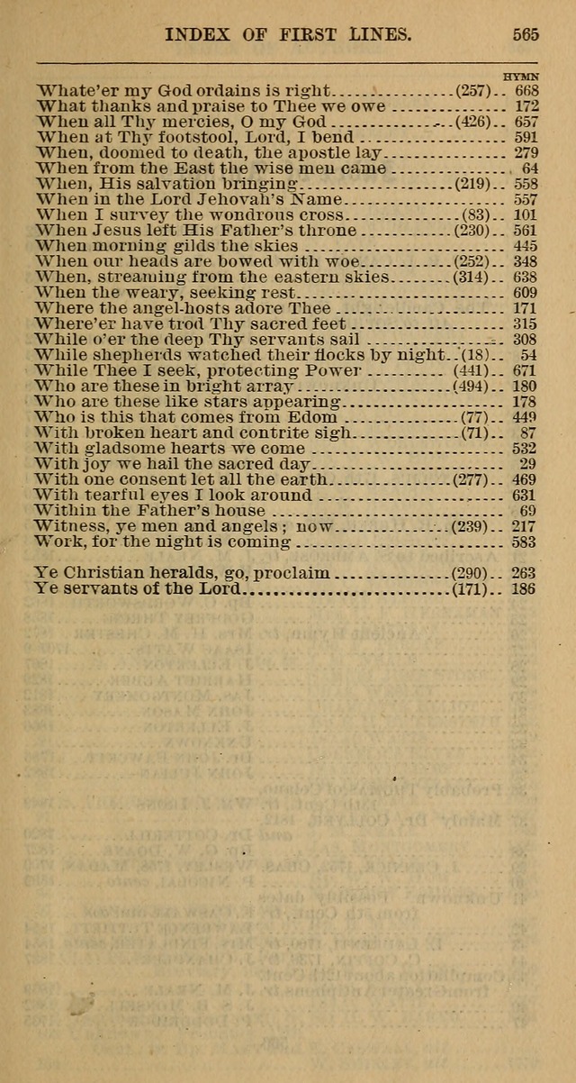 The Hymnal: revised and enlarged as adopted by the General Convention of the Protestant Episcopal Church in the United States of America in the year of our Lord 1892 page 578