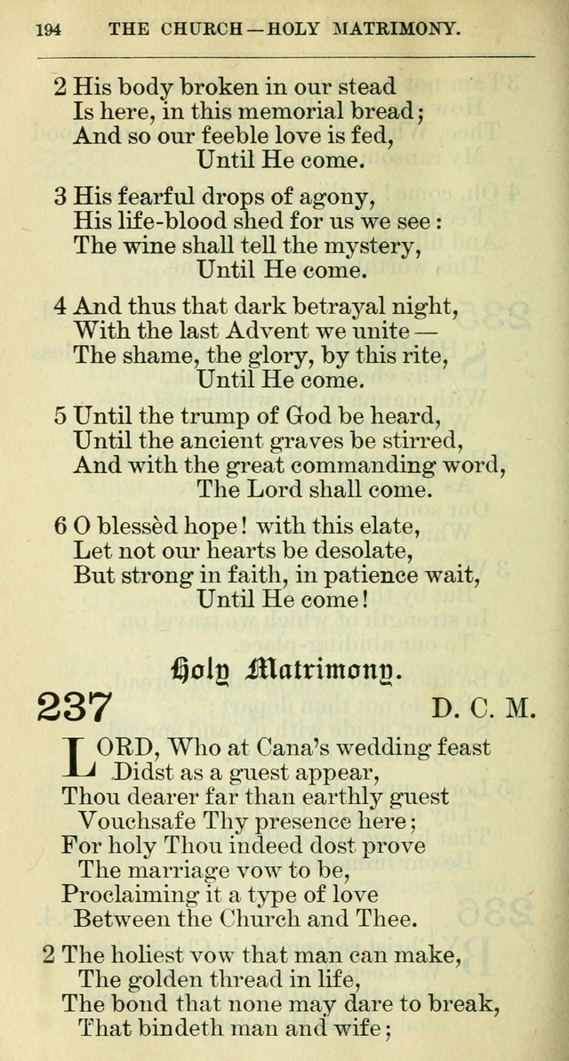 The hymnal: revised and enlarged as adopted by the General Convention of the Protestant Episcopal Church in the United States of America in the year of our Lord 1892 page 207