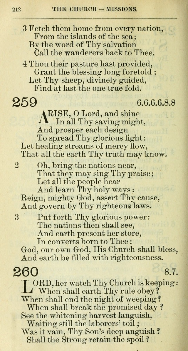 The hymnal: revised and enlarged as adopted by the General Convention of the Protestant Episcopal Church in the United States of America in the year of our Lord 1892 page 225