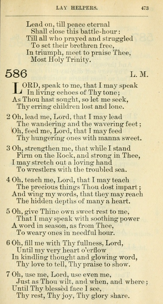 The hymnal: revised and enlarged as adopted by the General Convention of the Protestant Episcopal Church in the United States of America in the year of our Lord 1892 page 486