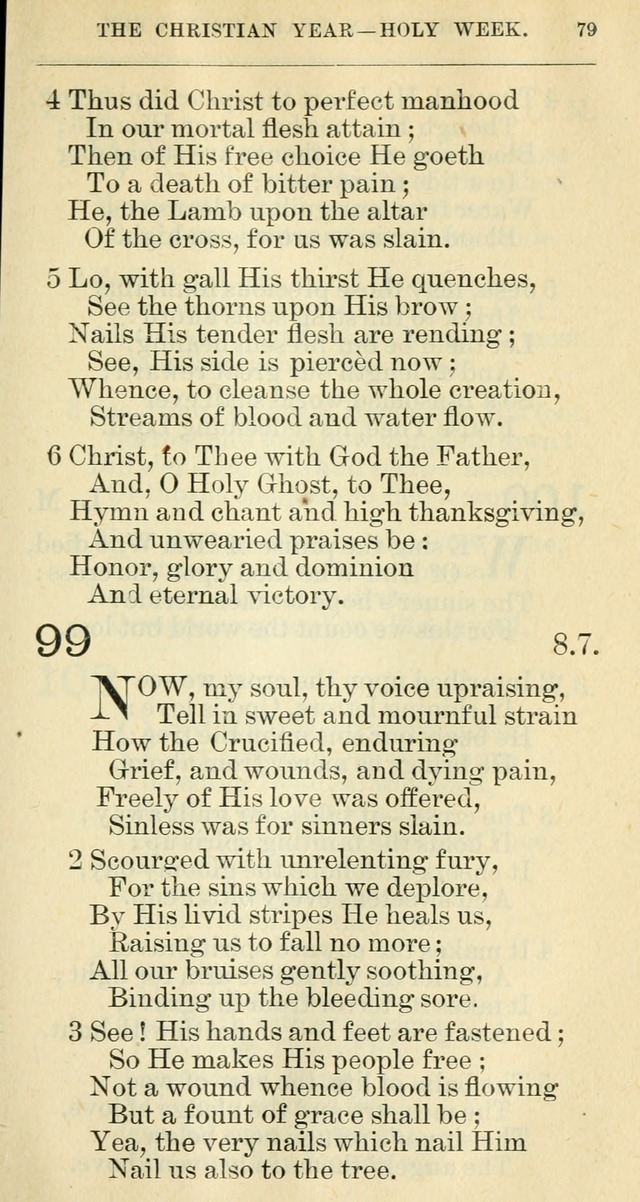 The hymnal: revised and enlarged as adopted by the General Convention of the Protestant Episcopal Church in the United States of America in the year of our Lord 1892 page 92