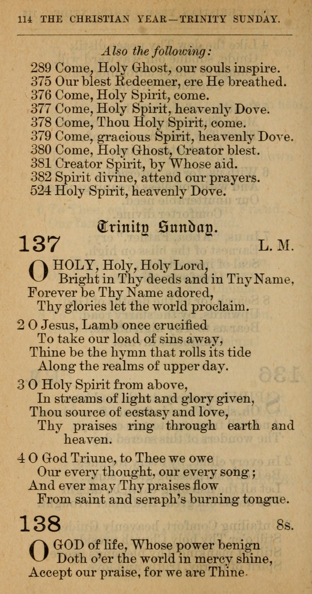 The Hymnal: revised and enlarged as adopted by the General Convention of the Protestant Episcopal Church in the United States of America in the year of our Lord 1892 page 125
