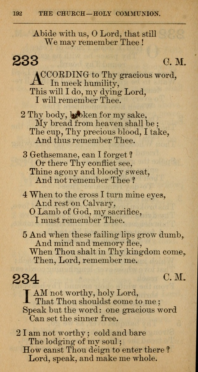 The Hymnal: revised and enlarged as adopted by the General Convention of the Protestant Episcopal Church in the United States of America in the year of our Lord 1892 page 203