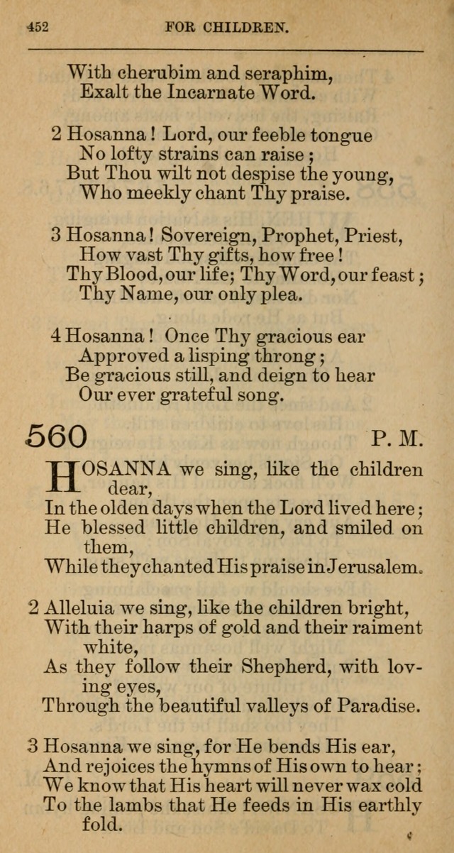 The Hymnal: revised and enlarged as adopted by the General Convention of the Protestant Episcopal Church in the United States of America in the year of our Lord 1892 page 463
