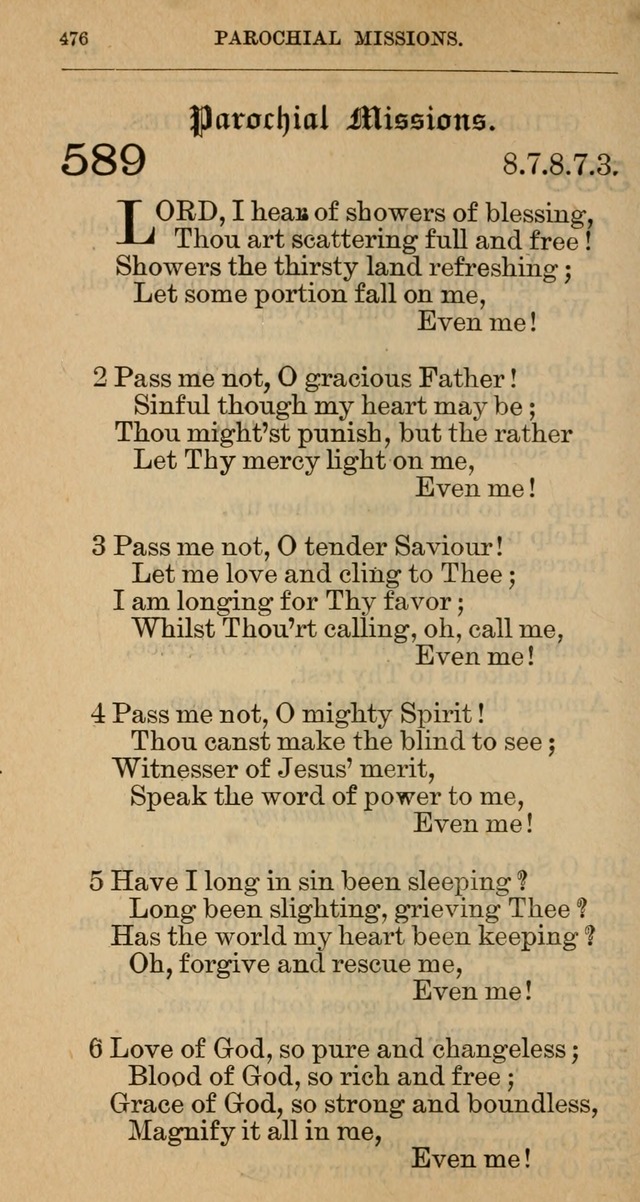 The Hymnal: revised and enlarged as adopted by the General Convention of the Protestant Episcopal Church in the United States of America in the year of our Lord 1892 page 487