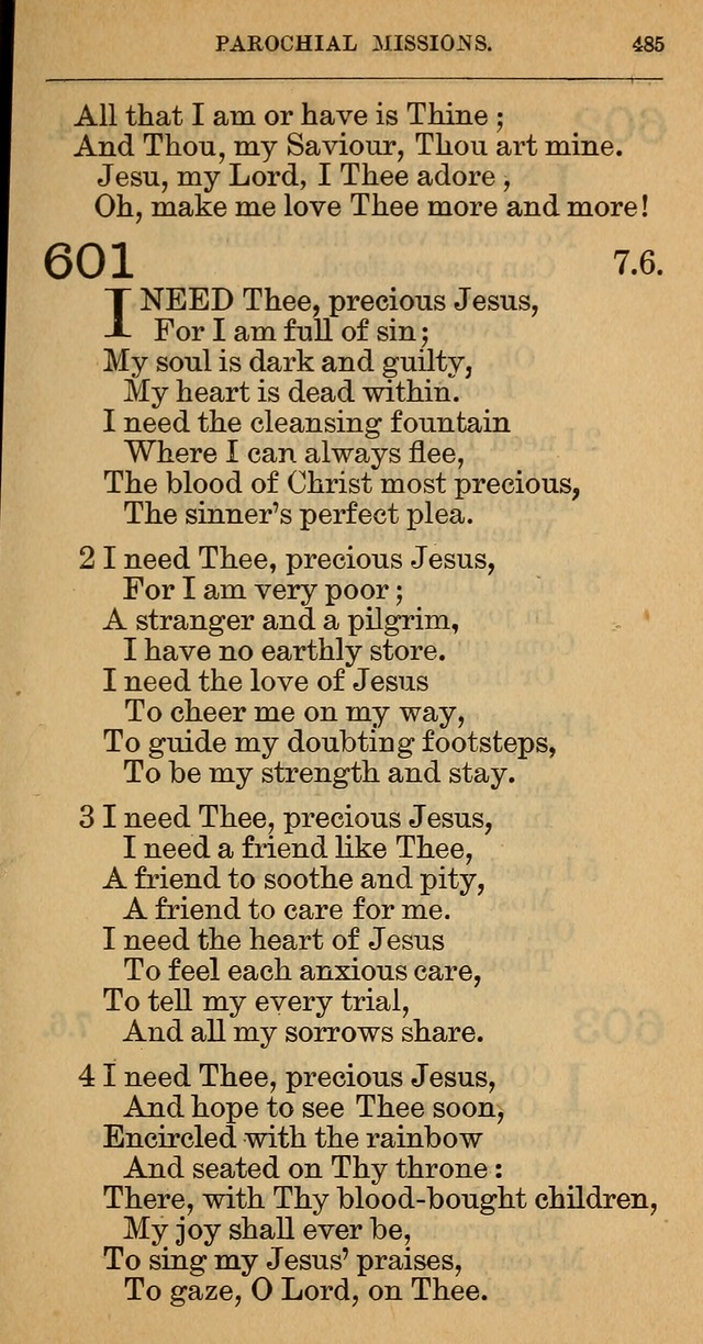 The Hymnal: revised and enlarged as adopted by the General Convention of the Protestant Episcopal Church in the United States of America in the year of our Lord 1892 page 496