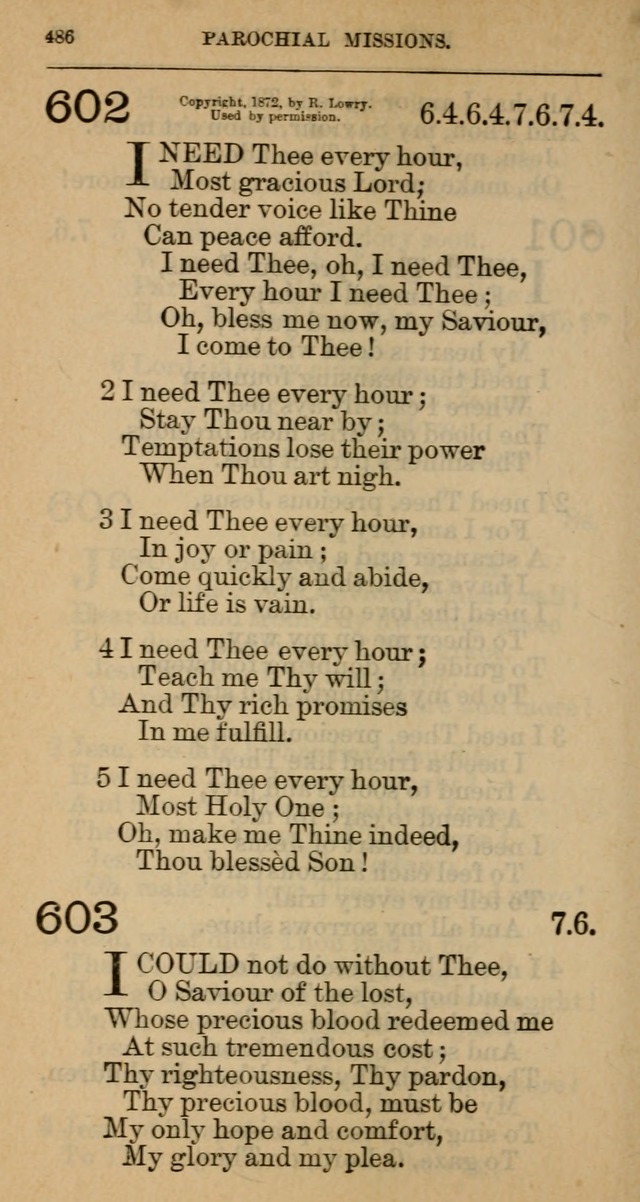 The Hymnal: revised and enlarged as adopted by the General Convention of the Protestant Episcopal Church in the United States of America in the year of our Lord 1892 page 497