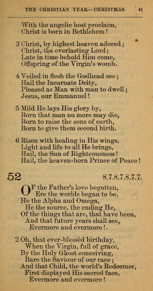 The Hymnal: revised and enlarged as adopted by the General Convention of the Protestant Episcopal Church in the United States of America in the year of our Lord 1892 page 52