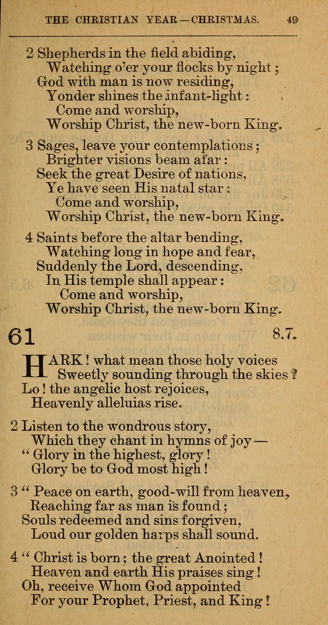 The Hymnal: revised and enlarged as adopted by the General Convention of the Protestant Episcopal Church in the United States of America in the year of our Lord 1892 page 60