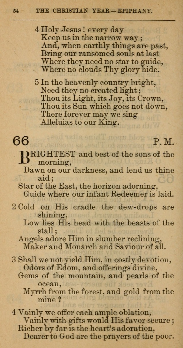The Hymnal: revised and enlarged as adopted by the General Convention of the Protestant Episcopal Church in the United States of America in the year of our Lord 1892 page 65