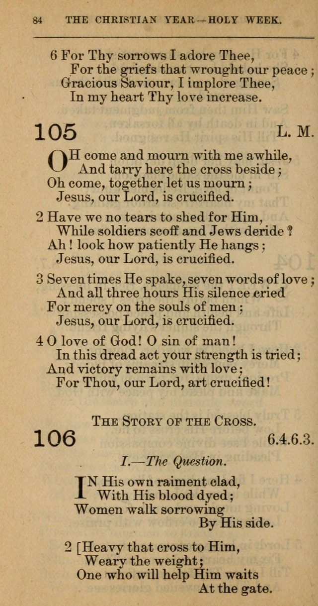 The Hymnal: revised and enlarged as adopted by the General Convention of the Protestant Episcopal Church in the United States of America in the year of our Lord 1892 page 95
