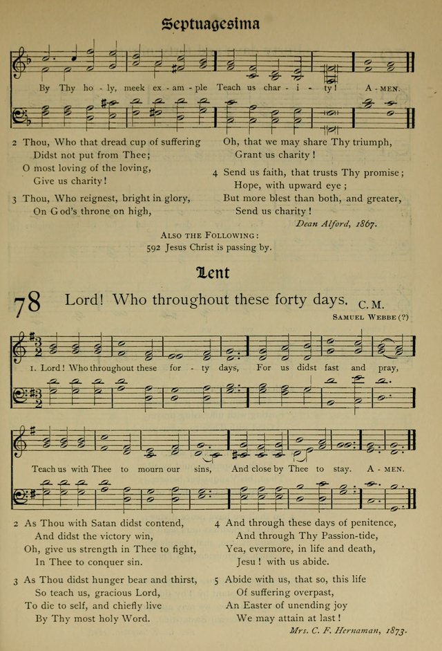The Hymnal, Revised and Enlarged, as adopted by the General Convention of the Protestant Episcopal Church in the United States of America in the year of our Lord 1892 page 106