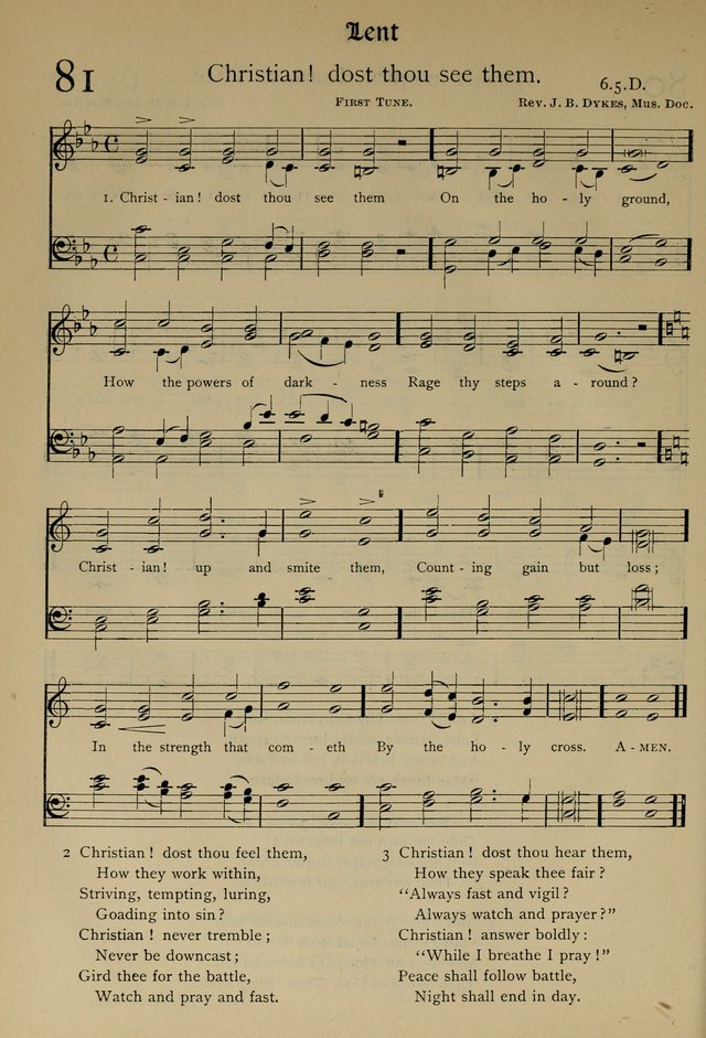 The Hymnal, Revised and Enlarged, as adopted by the General Convention of the Protestant Episcopal Church in the United States of America in the year of our Lord 1892 page 109